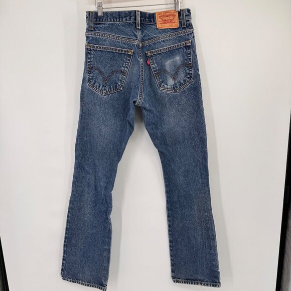 Levis 517 Boot Cut Jeans 32x36 Blue Denim Mens Classic Style - Picture 9 of 15